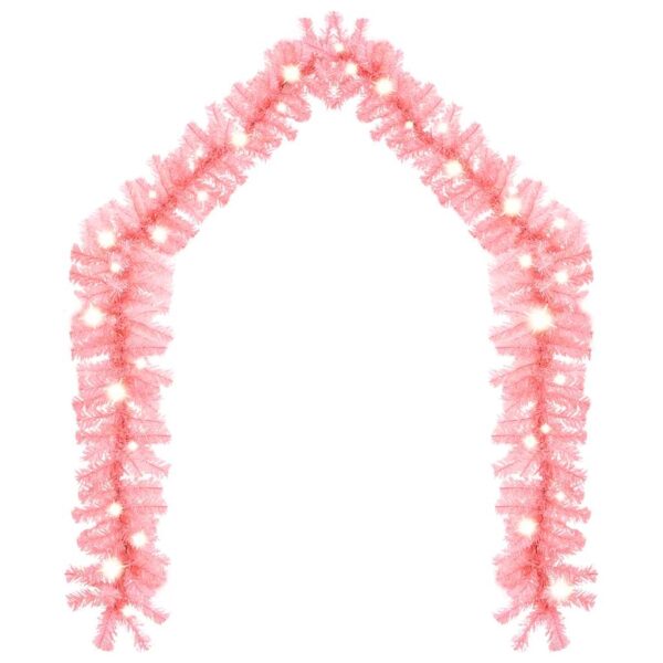 8720286363553_g_en_hd_2.jpg Christmas Garland with LED Lights 10 m Pink