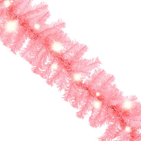 8720286363560_g_en_hd_3.jpg Christmas Garland with LED Lights 20 m Pink