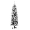 8720286364949_g_en_hd_2.jpg Slim Artificial Christmas Tree with Flocked Snow Green 120 cm PVC