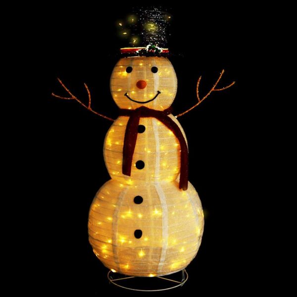 8720286414521_a_en_hd_1.jpg Decorative Christmas Snowman Figure LED Luxury Fabric 120cm