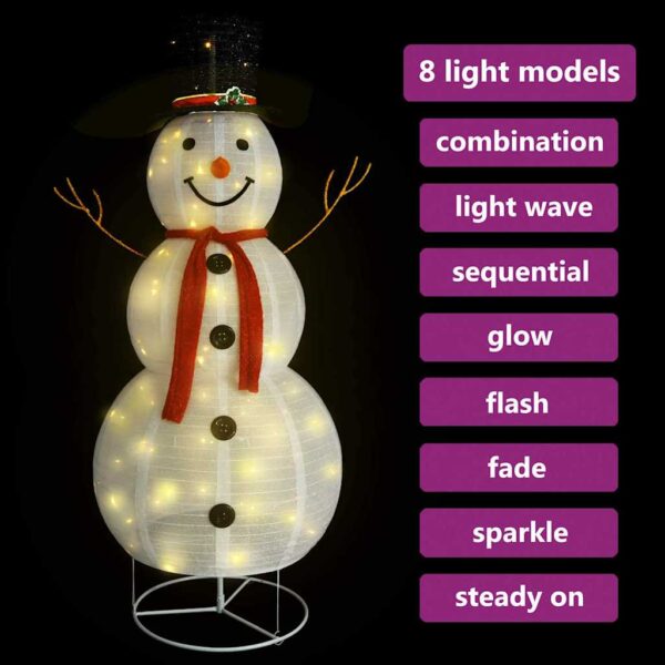 8720286414538_g_en_hd_1.jpg Decorative Christmas Snowman Figure LED Luxury Fabric 180cm
