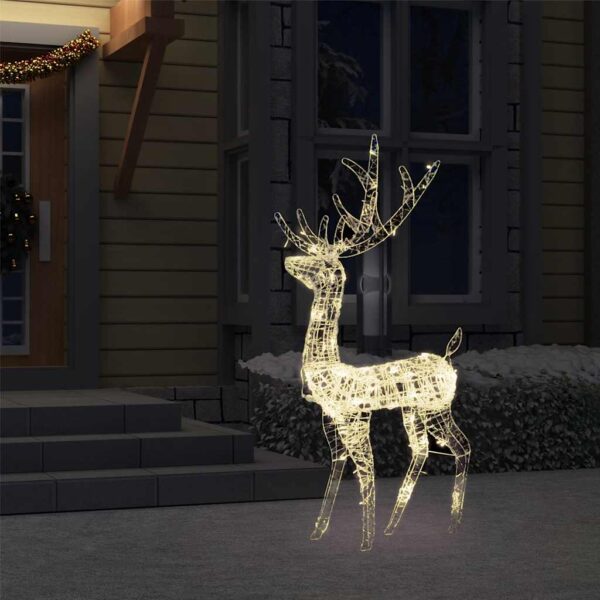 8720286414729_g_en_hd_1.jpg Acrylic Reindeer Christmas Decoration 140 LEDs 120cm Warm White