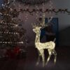 8720286414729_m_en_hd_1.jpg Acrylic Reindeer Christmas Decoration 140 LEDs 120cm Warm White