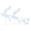 8720286415634_a_en_hd_1.jpg Acrylic Christmas Flying Reindeer&Sleigh 260x21x87cm Cold White