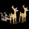 8720286415672_a_en_hd_1.jpg Reindeers & Sleigh Christmas Decoration 160 LEDs 130 cm Acrylic