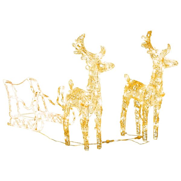 8720286415672_g_en_hd_1.jpg Reindeers & Sleigh Christmas Decoration 160 LEDs 130 cm Acrylic