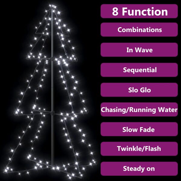 8720286433898_g_en_hd_2.jpg Christmas Cone Tree 160 LEDs Indoor and Outdoor 78x120 cm