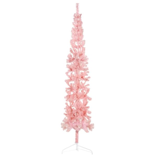 8720287000761_a_en_hd_1.jpg Slim Artificial Half Christmas Tree with Stand Pink 240 cm