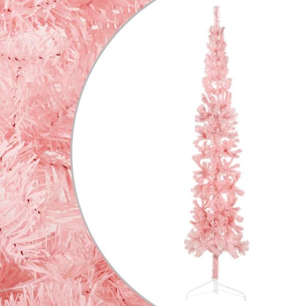 8720287000761_g_en_hd_2.jpg Slim Artificial Half Christmas Tree with Stand Pink 240 cm