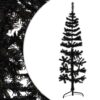 8720287000785_g_en_hd_2.jpg Slim Artificial Half Christmas Tree with Stand Black 150 cm