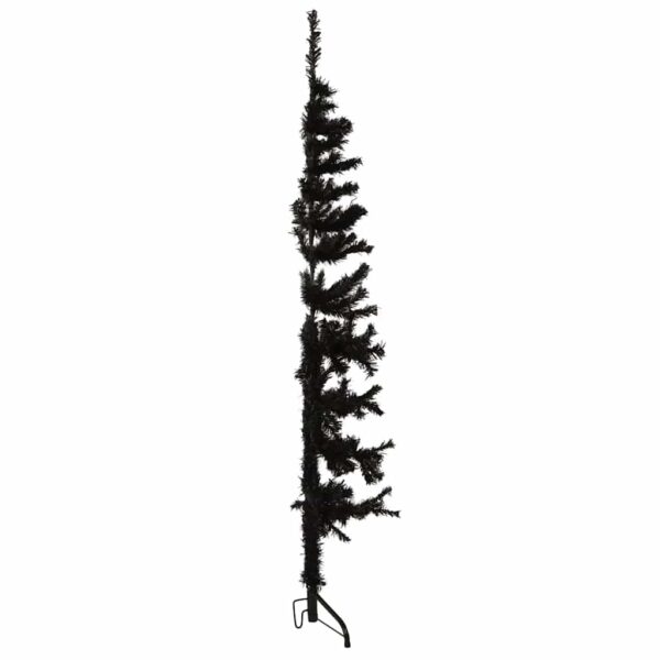 8720287000785_g_en_hd_3.jpg Slim Artificial Half Christmas Tree with Stand Black 150 cm