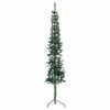 8720287001027_a_en_hd_1.jpg Slim Artificial Half Christmas Tree with Stand Green 120 cm
