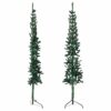 8720287001034_g_en_hd_3.jpg Slim Artificial Half Christmas Tree with Stand Green 150 cm