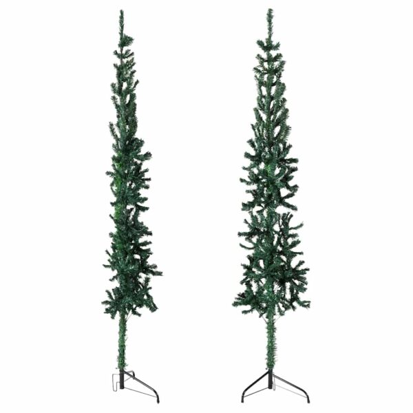 8720287001034_g_en_hd_3.jpg Slim Artificial Half Christmas Tree with Stand Green 150 cm
