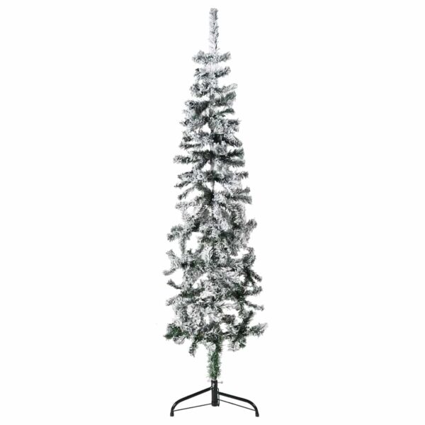 8720287001089_a_en_hd_1.jpg Slim Artificial Half Christmas Tree with Flocked Snow 150 cm