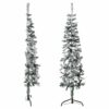 8720287001089_g_en_hd_3.jpg Slim Artificial Half Christmas Tree with Flocked Snow 150 cm