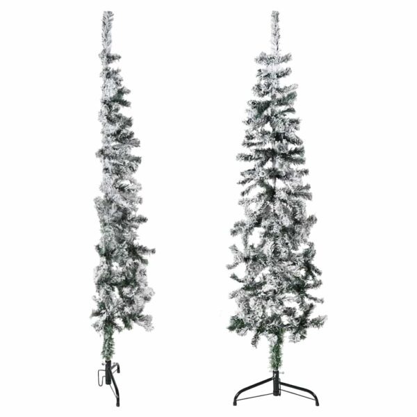 8720287001089_g_en_hd_3.jpg Slim Artificial Half Christmas Tree with Flocked Snow 150 cm