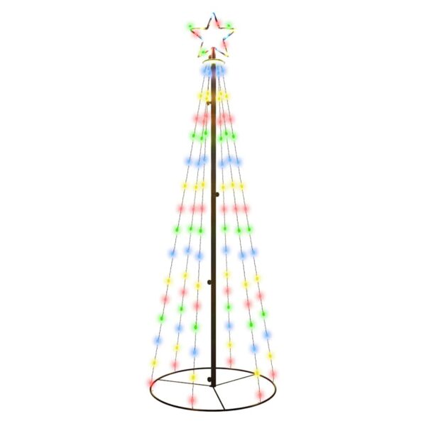 8720287017905_a_en_hd_1.jpg Christmas Cone Tree Colourful 108 LEDs 70x180 cm