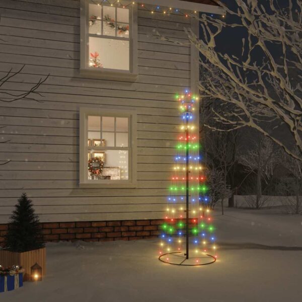 8720287017905_m_en_hd_1.jpg Christmas Cone Tree Colourful 108 LEDs 70x180 cm