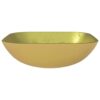 Basin Glass 42x42x14 cm Gold