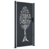 Garden Gate Anthracite 105x205 cm Steel Tree Design