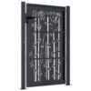 Garden Gate Anthracite 105x155 cm Steel Bamboo Design