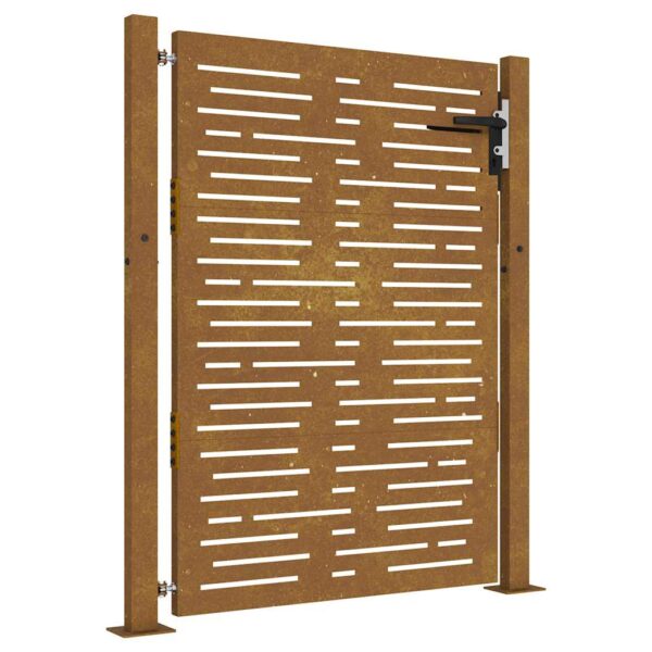 Garden Gate 105x155 cm Corten Steel Square Design