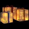 Lighted Christmas Boxes 3 pcs 64 LEDs Warm White