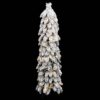 Artificial Pre-lit Christmas Tree with 80 LEDs and Flocked Snow 150 cm