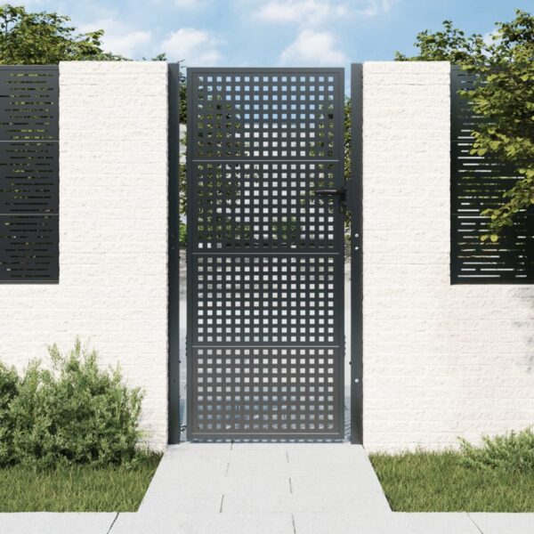 Garden Gate Anthracite 105x200 cm Steel