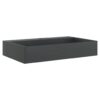 Wash Basin 60x38x11 cm Mineral Cast/Marble Cast Matt Black