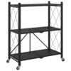 8721102959332_a_en_hd_1.jpg Storage Shelf on Wheels Black 71x34x88 cm Steel
