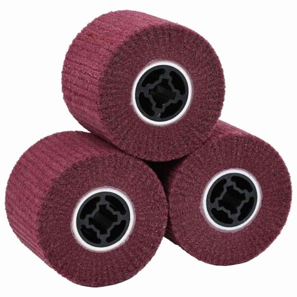 Sanding Rollers 3 pcs Red 12 x 12 x 10 cm Synthetic fibre