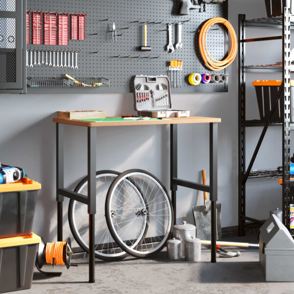 8721158411952_g_en_hd_1.jpg Workbench 100x60x(71.5-98) cm Solid Wood Beech Rectangular