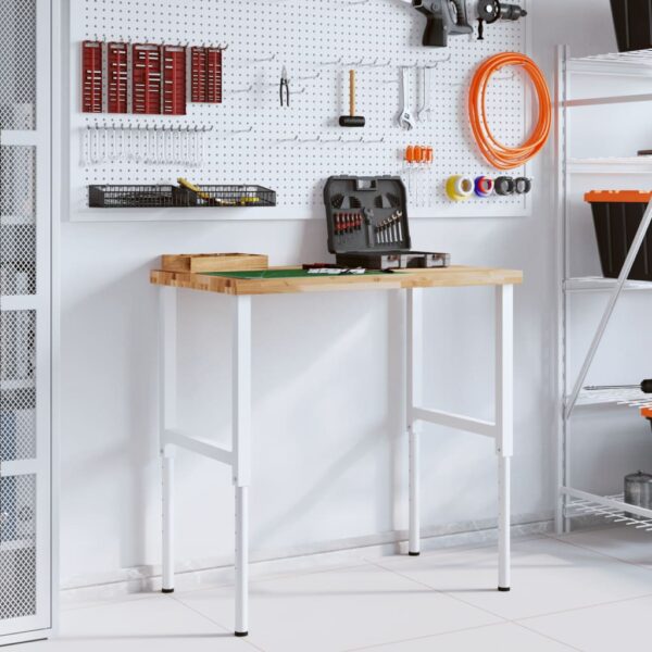 8721158412263_g_en_hd_1.jpg Workbench 100x60x(73-99.5) cm Solid Wood Acacia Rectangular