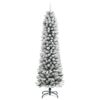 8721158417589_g_en_hd_1.jpg Artificial Slim Christmas Tree with Flocked Snow 120 cm PVC&PE
