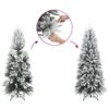 8721158417589_g_en_hd_2.jpg Artificial Slim Christmas Tree with Flocked Snow 120 cm PVC&PE