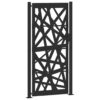Garden Gate Black 105x205 cm Steel Light Design