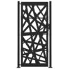 Garden Gate Black 105x205 cm Steel Light Design