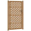 Garden Gate 105x180 cm Weathering Steel Cross Design