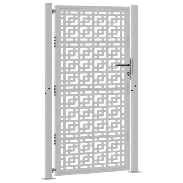 Garden Gate 105x180 cm Weathering Steel Cross Design