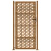 Garden Gate 105x205 cm Weathering Steel Cross Design
