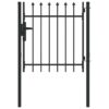 Fence Gate Grey 100 x 100 cm Powder coated steel