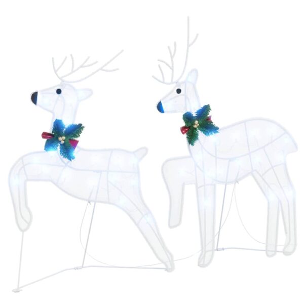 LED Reindeers 2 pcs Cold White Fabric