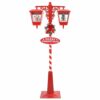Chirstmas Street Lamp with 2 Lanterns Red 40.5 x 80 x 188 cm