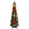 Artificial Christmas Tree with 100 LEDs Green 150 cm PVC