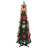 Artificial Christmas Tree with 100 LEDs Green 150 cm PVC