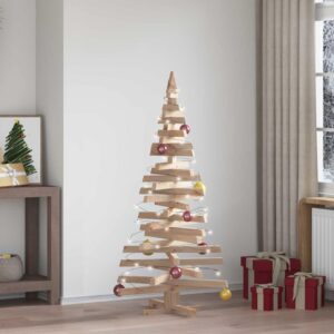 Christmas Trees with Stand Natural 150 cm Solid pine wood