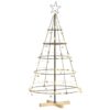 Christmas Cone Tree with Stand Black 125 cm Steel