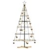 Christmas Cone Tree with Stand Black 150 cm Steel